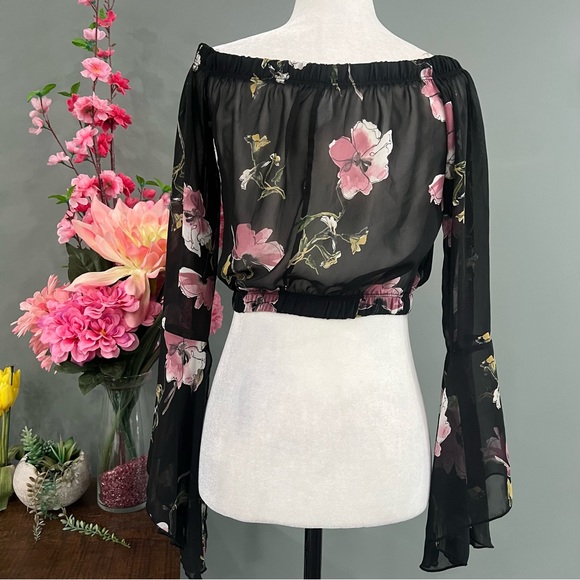 Blue Blush Cropped Long Sleeve - Picture 6 of 12